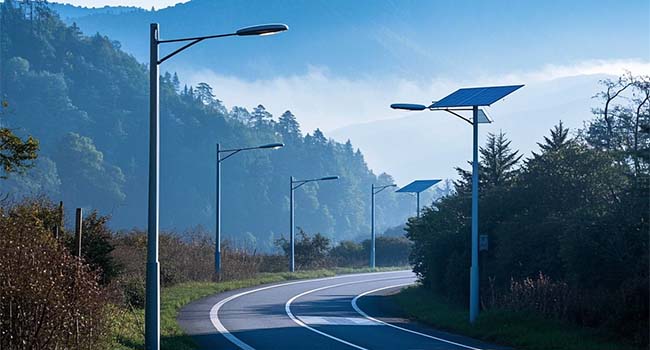 integrated solar street lights